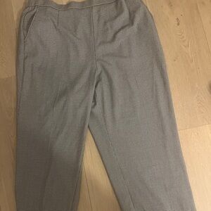 Kim Rogers Woman Size 22 Black White Houndstooth Pull-On Pants Work Career